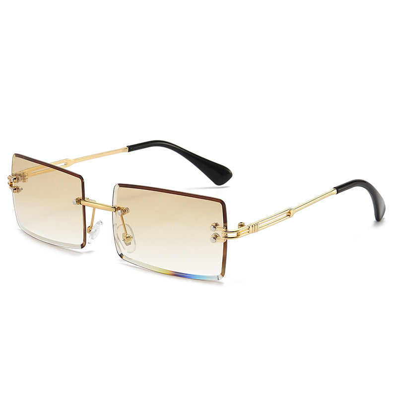 Wholesale Frameless Cut Edge Square PC Sunglasses